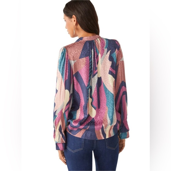 ba&sh Win Tie Puff Sleeve Blouse NWT - Picture 4 of 12